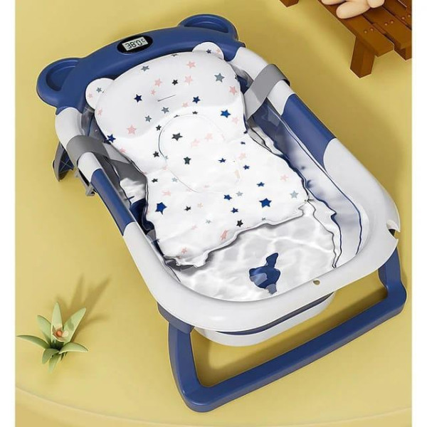 Multifunctional Folding Baby Bathtub with Holder & Thermometer | Upto 2 Year Multifunctional Folding Baby Bathtub with Holder & Thermometer | Upto 2 Year