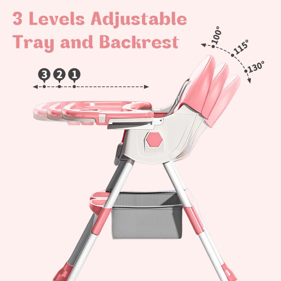 2-In-1 Premium Quality Foldable Baby Feeding high Chair | Multifuntional | Green Color