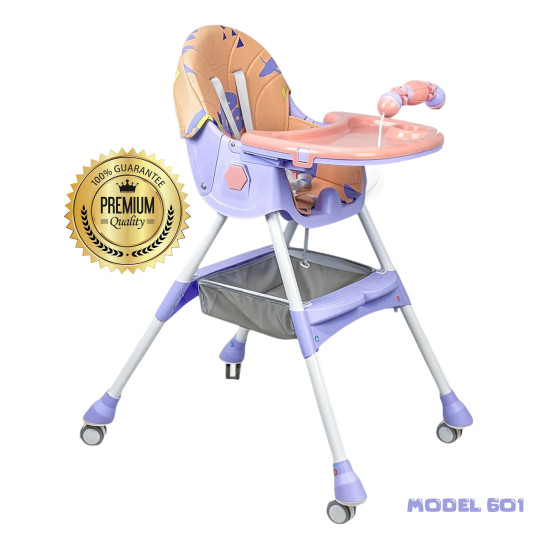 2-In-1 Premium Quality Foldable Baby Feeding high Chair | Multifuntional | Green Color