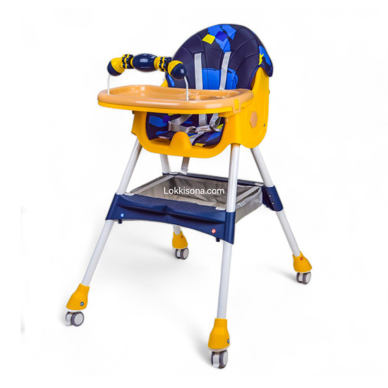 2-In-1 Premium Quality Foldable Baby Feeding high Chair | Multifuntional | Green Color