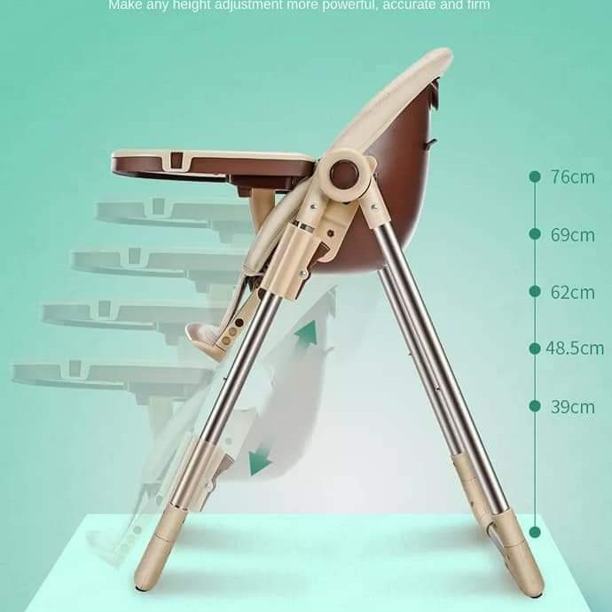 MODEL A-330- Reclining Height Adjustable Feeding High Chair- Pink Color-Lokkisona-bangladesh