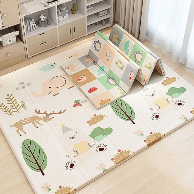 Foldable Playmat - Premium Quality | Green Girrafe-Lokkisona-bangladesh Foldable Playmat - Premium Quality | Green Girrafe-Lokkisona-bangladesh