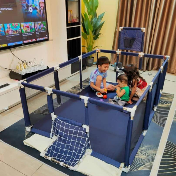 Playpen Large Playpen for twin, with Basketball Hoop, Comes with Bracket and 30 Ball | Large Size (China) Playpen Large Playpen for twin, with Basketball Hoop, Comes with Bracket and 30 Ball | Large Size (China)