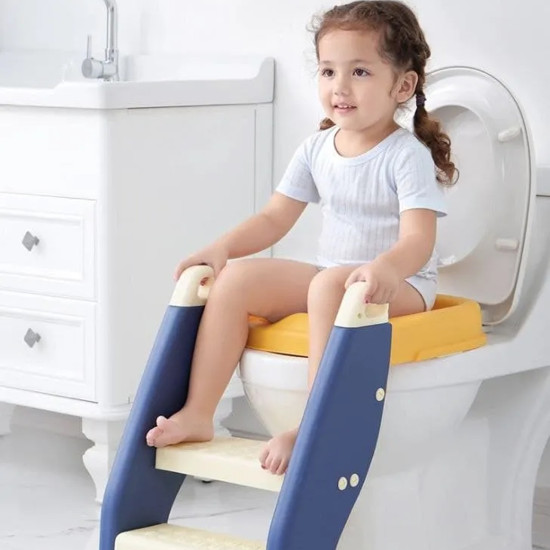BYJ 4.0 Ladder Potty Seat with Step Stool – 2-in-1 Multifunctional Toilet Training Seat